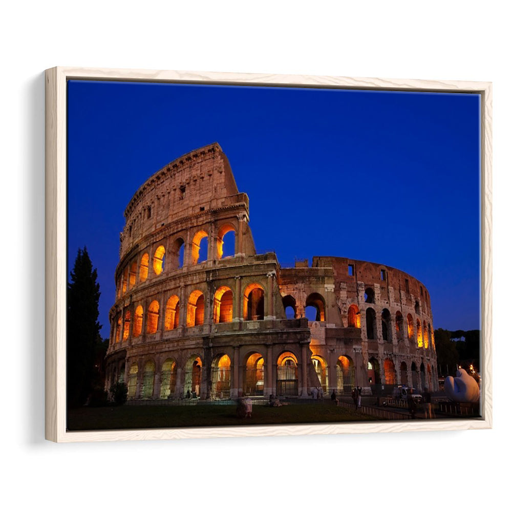 Colosseum in Italy, Stadium Canvas, Sport Art, Framed Canvas Print Wall Art, Floating Frame