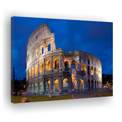 Colosseum in Rome Italy, Stadium Canvas, Sport Art, Gift for him, Man Cave Decor, Art Print, Canvas Print Wall Art