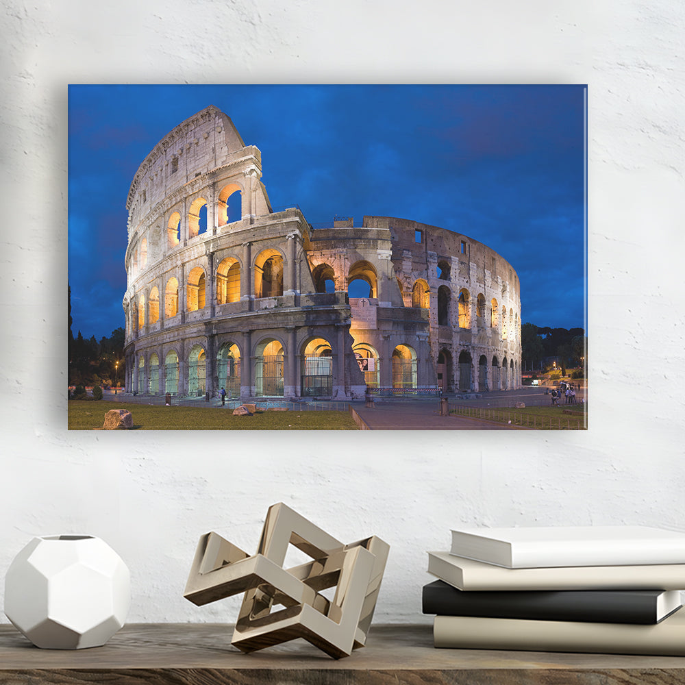 Colosseum in Rome Italy, Stadium Canvas, Sport Art, Gift for him, Man Cave Decor, Art Print, Canvas Print Wall Art
