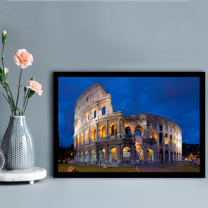 Colosseum in Rome Italy, Stadium Canvas, Sport Art, Gift for him, Framed Art Print Wall Decor, Picture Framed