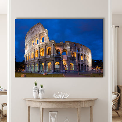 Colosseum in Rome Italy, Stadium Canvas, Sport Art, Gift for him, Man Cave Decor, Art Print, Canvas Print Wall Art