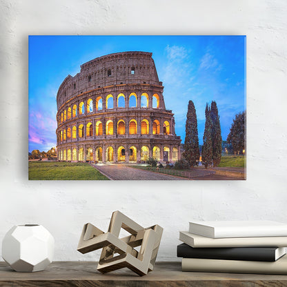 Colosseum in Rome, Stadium Canvas, Sport Art, Gift for him, Man Cave Decor, Art Print, Canvas Print Wall Art