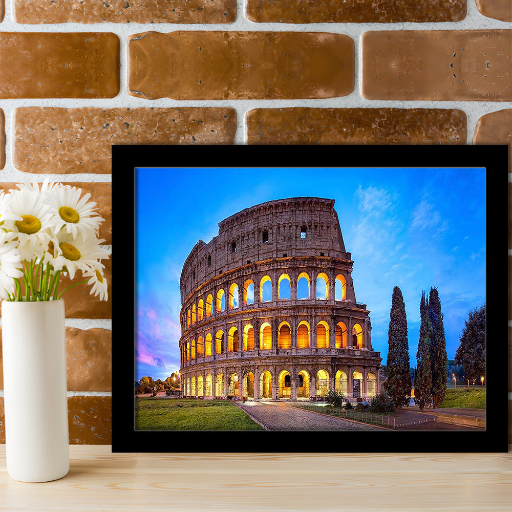 Colosseum in Rome, Stadium Canvas, Sport Art, Gift for him, Framed Art Print Wall Decor, Picture Framed