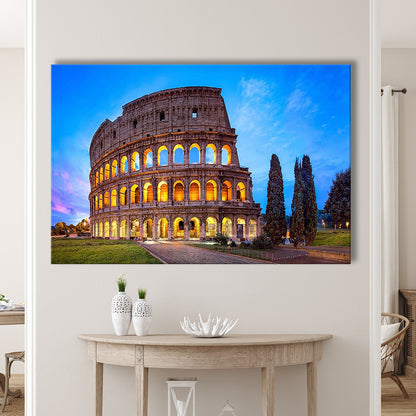 Colosseum in Rome, Stadium Canvas, Sport Art, Gift for him, Man Cave Decor, Art Print, Canvas Print Wall Art