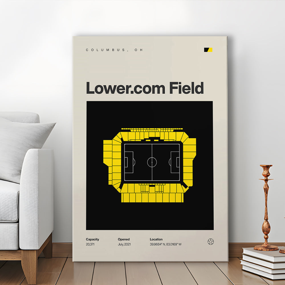 Columbus Crew Stadium Print, Lower.com Field Stadium Print, Fan Gifts, Sport Art, Canvas Print Wall Art
