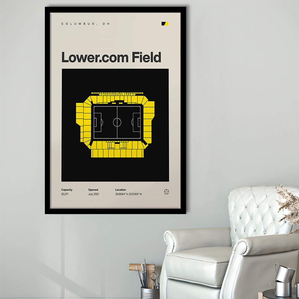Columbus Crew Stadium Print, Lower.com Field Stadium Print, Gifts for him, Sport Art, Framed Art Print Wall Decor