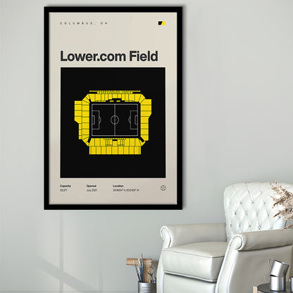Columbus Crew Stadium Print, Lower.com Field Stadium Print, Gifts for him, Sport Art, Framed Art Print Wall Decor