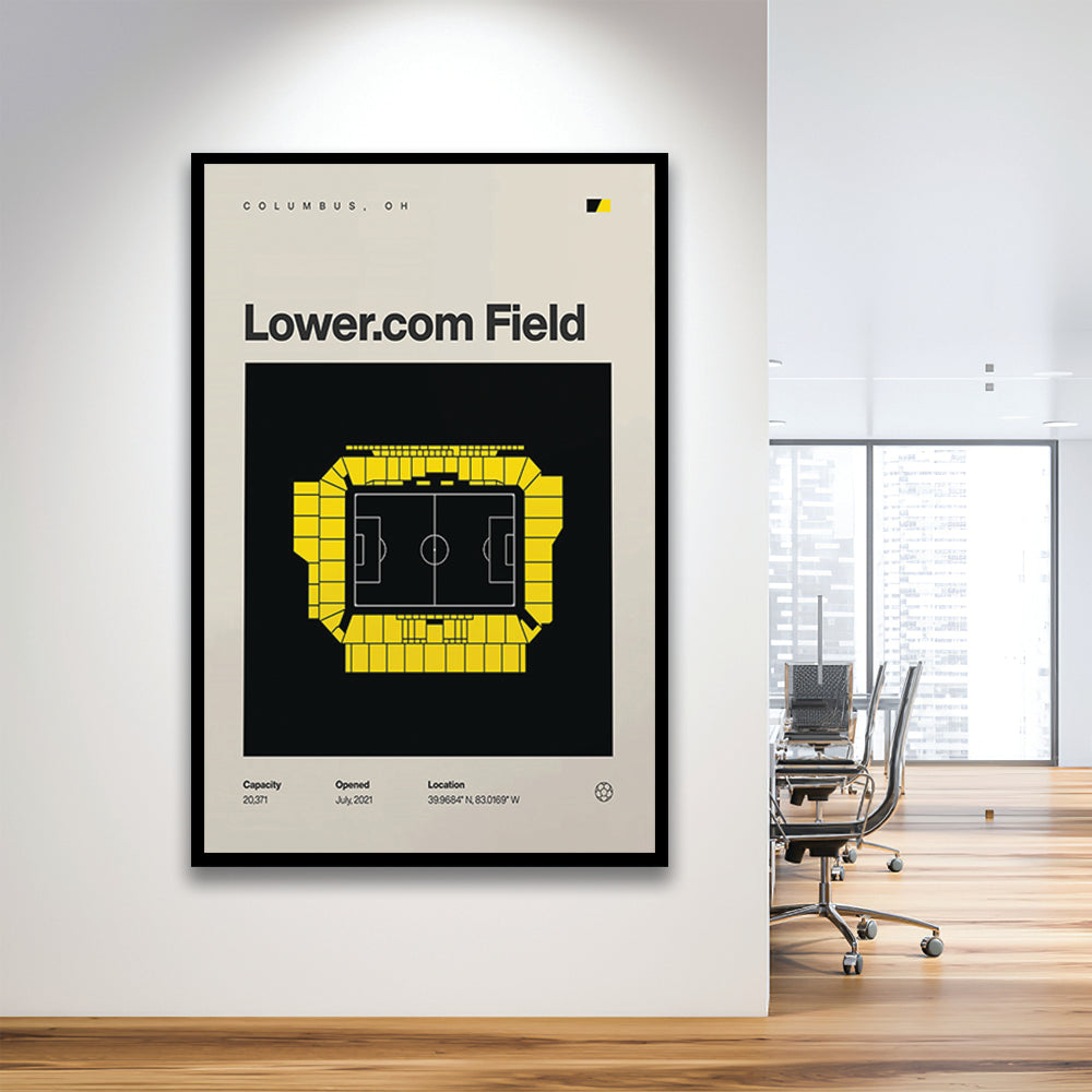 Columbus Crew Stadium Print, Lower.com Field Stadium Print, Gifts for him, Sport Art, Framed Art Print Wall Decor