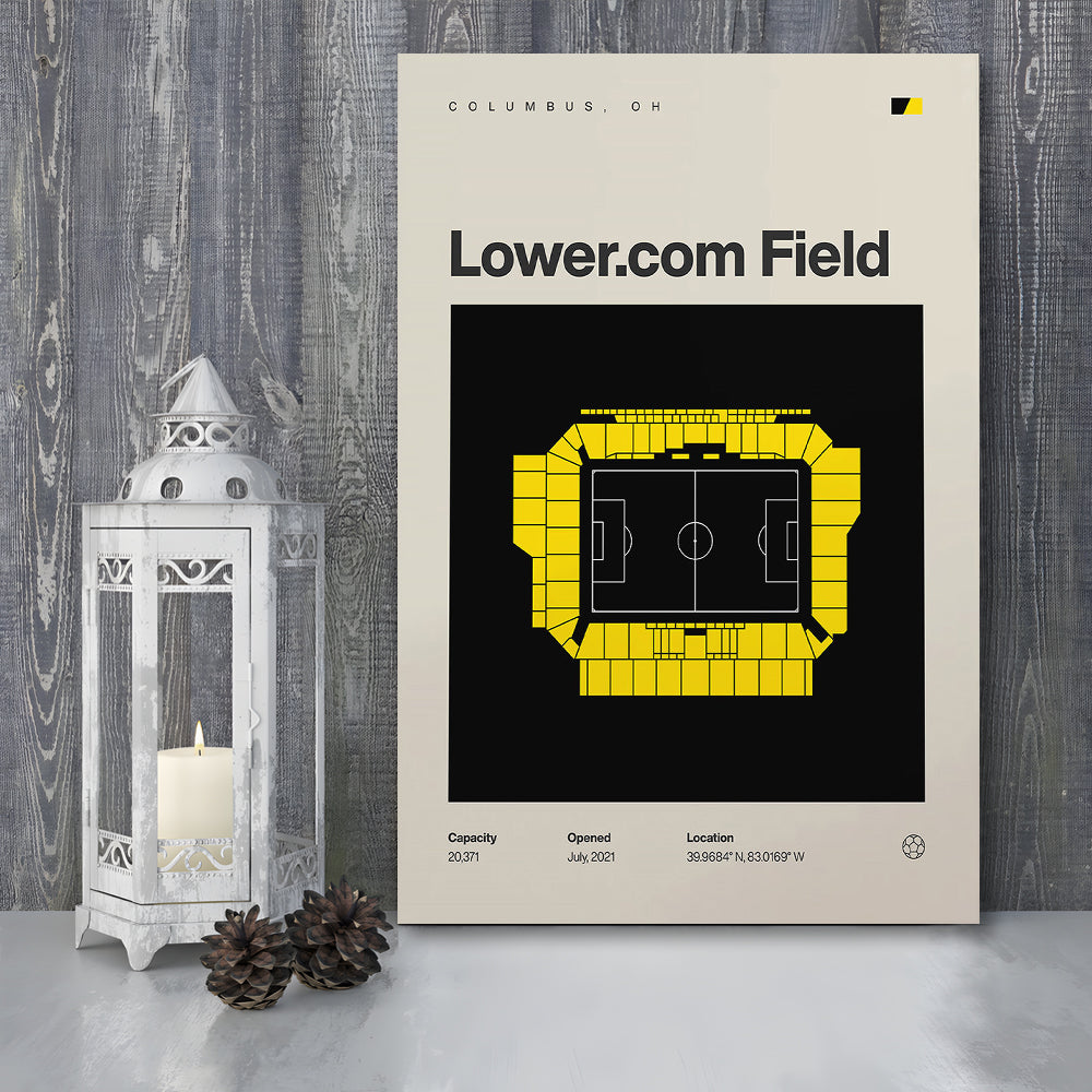 Columbus Crew Stadium Print, Lower.com Field Stadium Print, Fan Gifts, Sport Art, Canvas Print Wall Art