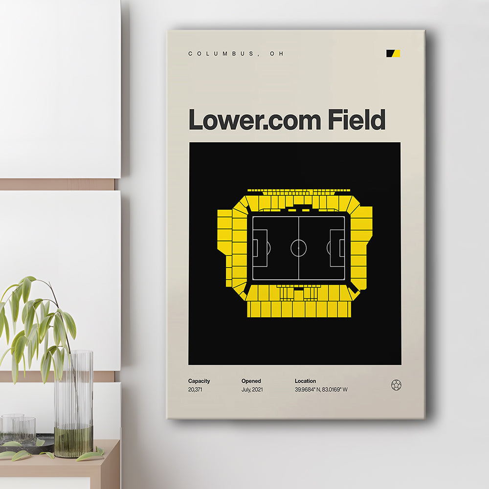 Columbus Crew Stadium Print, Lower.com Field Stadium Print, Fan Gifts, Sport Art, Canvas Print Wall Art