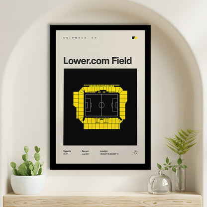 Columbus Crew Stadium Print, Lower.com Field Stadium Print, Gifts for him, Sport Art, Framed Art Print Wall Decor