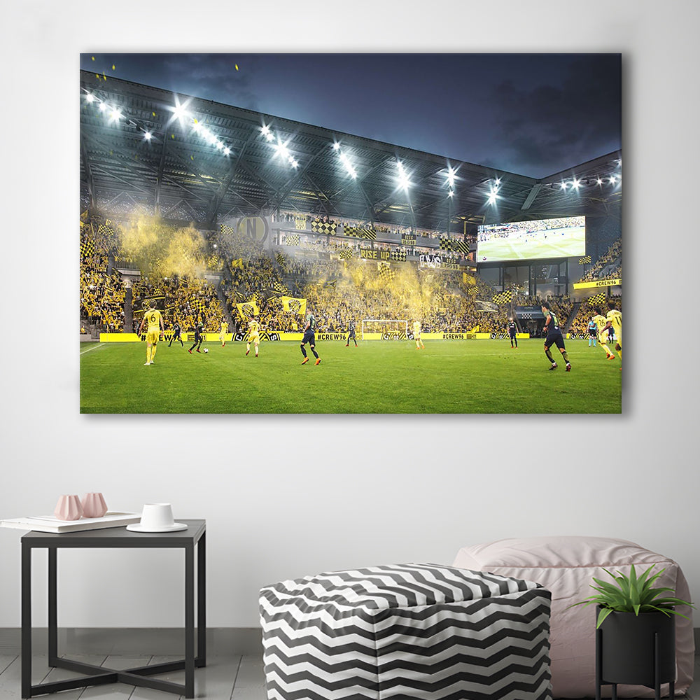 Columbus Crew Stadium, Stadium Canvas, Sport Art, Gift for him, Man Cave Decor, Art Print, Canvas Print Wall Art