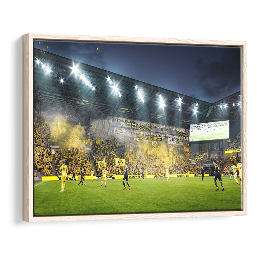 Columbus Crew Stadium, Stadium Canvas, Sport Art, Framed Canvas Print Wall Art, Floating Frame