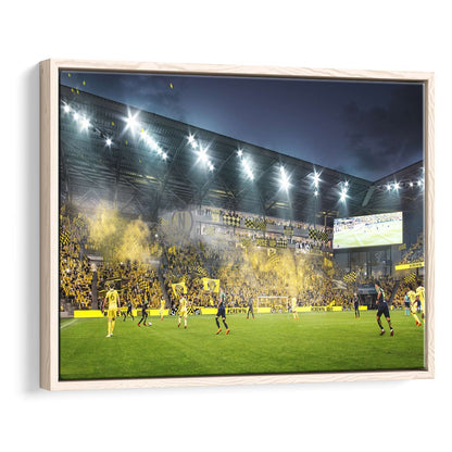 Columbus Crew Stadium, Stadium Canvas, Sport Art, Framed Canvas Print Wall Art, Floating Frame