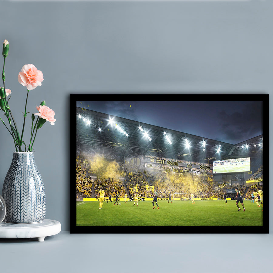 Columbus Crew Stadium, Stadium Canvas, Sport Art, Gift for him, Framed Art Print Wall Decor, Picture Framed