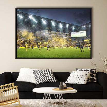 Columbus Crew Stadium, Stadium Canvas, Sport Art, Framed Canvas Print Wall Art, Floating Frame