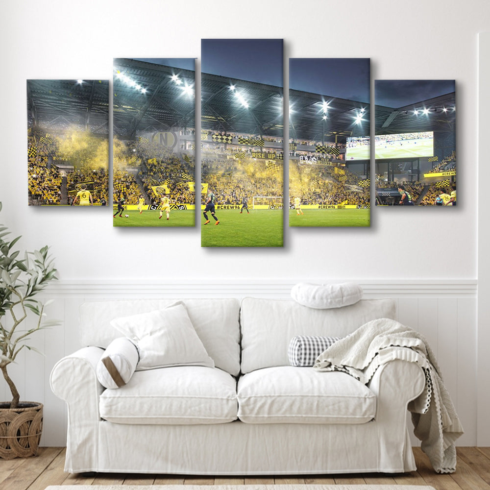 Columbus Crew Stadium, Stadium Canvas, Sport Art, Gift for him, 5 Panel, Large Canvas, Canvas Print Wall Art