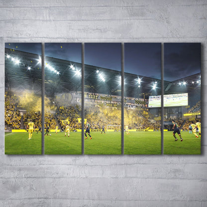Columbus Crew Stadium, Stadium Canvas, Sport Art, 5 Panel B, Extra Large Canvas, Canvas Print Wall Art