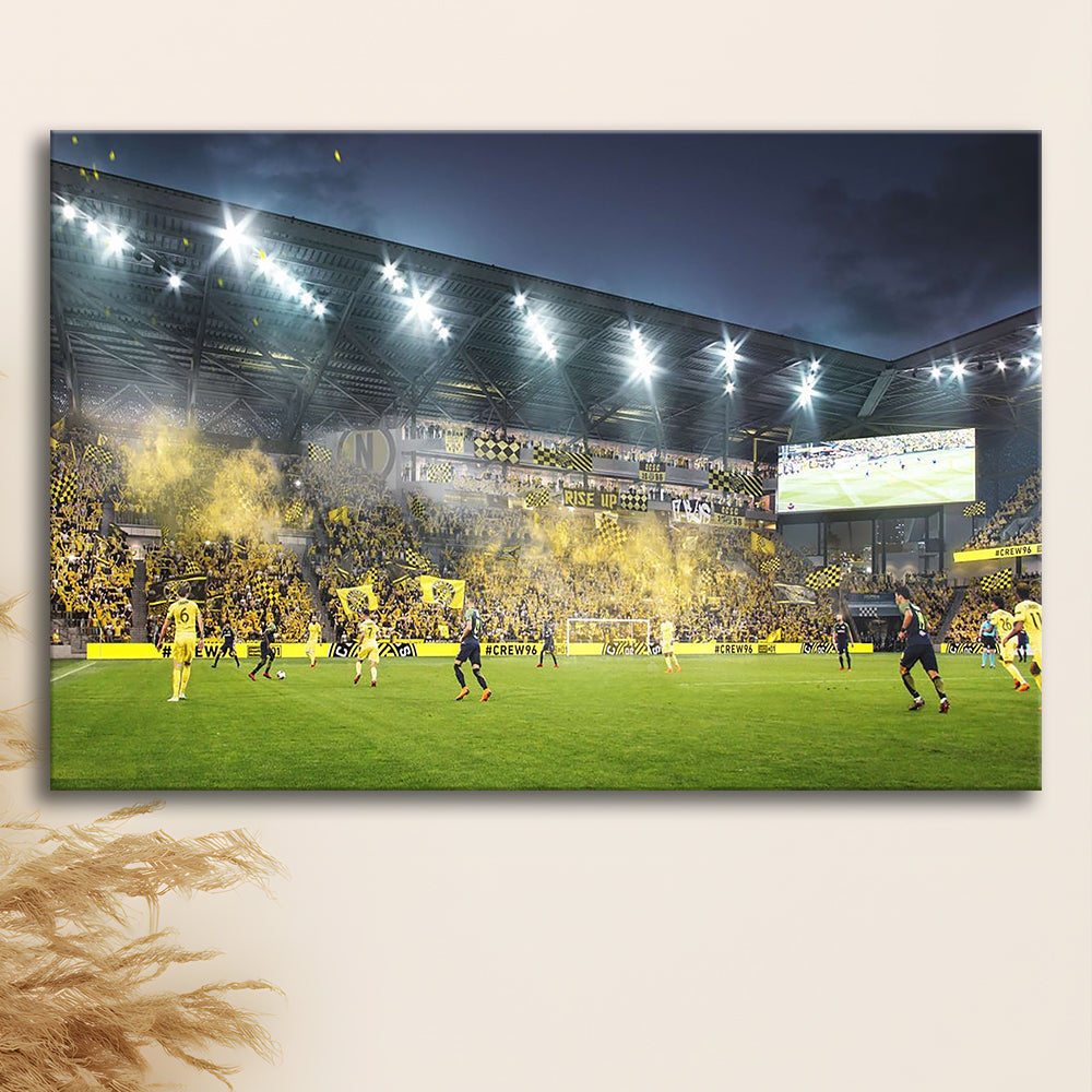Columbus Crew Stadium, Stadium Canvas, Sport Art, Gift for him, Man Cave Decor, Art Print, Canvas Print Wall Art