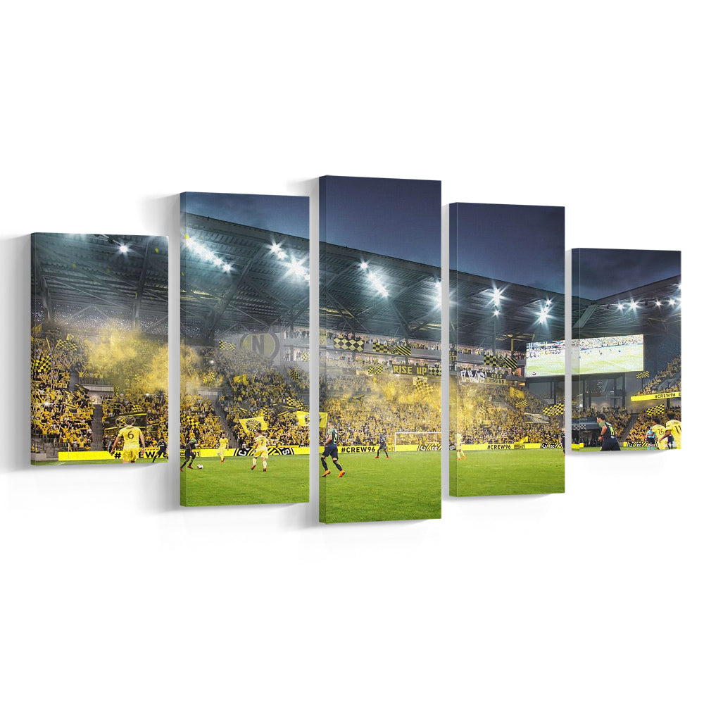 Columbus Crew Stadium, Stadium Canvas, Sport Art, Gift for him, 5 Panel, Large Canvas, Canvas Print Wall Art