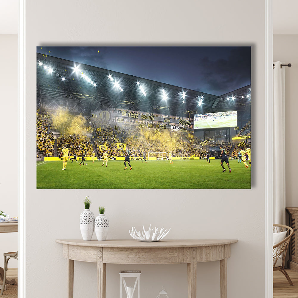 Columbus Crew Stadium, Stadium Canvas, Sport Art, Gift for him, Man Cave Decor, Art Print, Canvas Print Wall Art