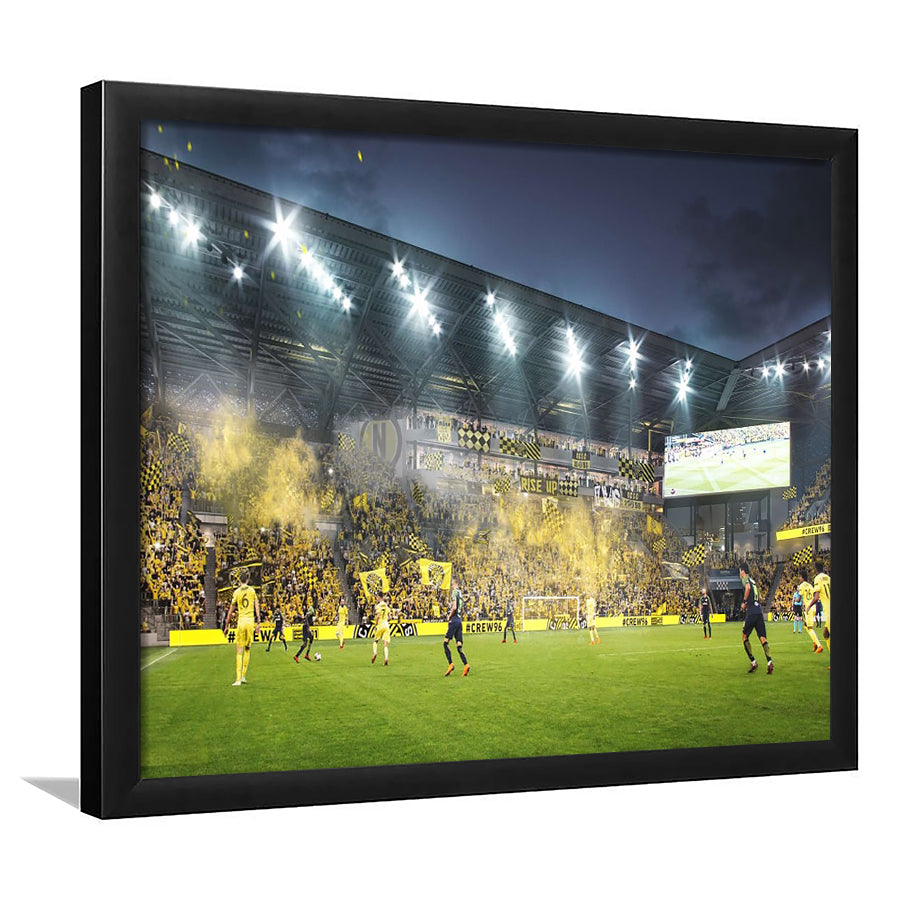 Columbus Crew Stadium, Stadium Canvas, Sport Art, Gift for him, Framed Art Print Wall Decor, Picture Framed