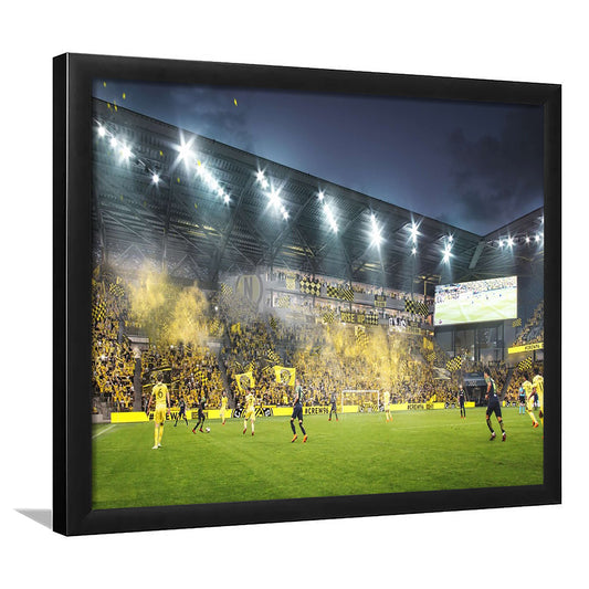Columbus Crew Stadium, Stadium Canvas, Sport Art, Gift for him, Framed Art Print Wall Decor, Picture Framed