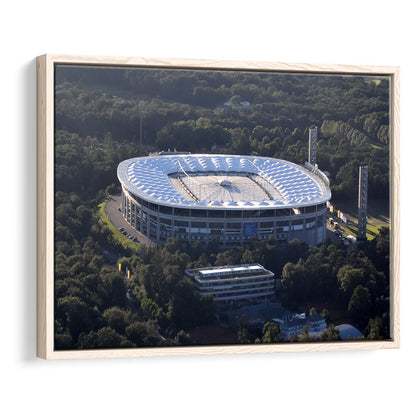 Commerzbank Arena in Salvador, Stadium Canvas, Sport Art, Framed Canvas Print Wall Art, Floating Frame