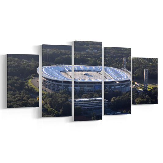 Commerzbank Arena in Salvador, Stadium Canvas, Sport Art, Gift for him, 5 Panel, Large Canvas, Canvas Print Wall Art