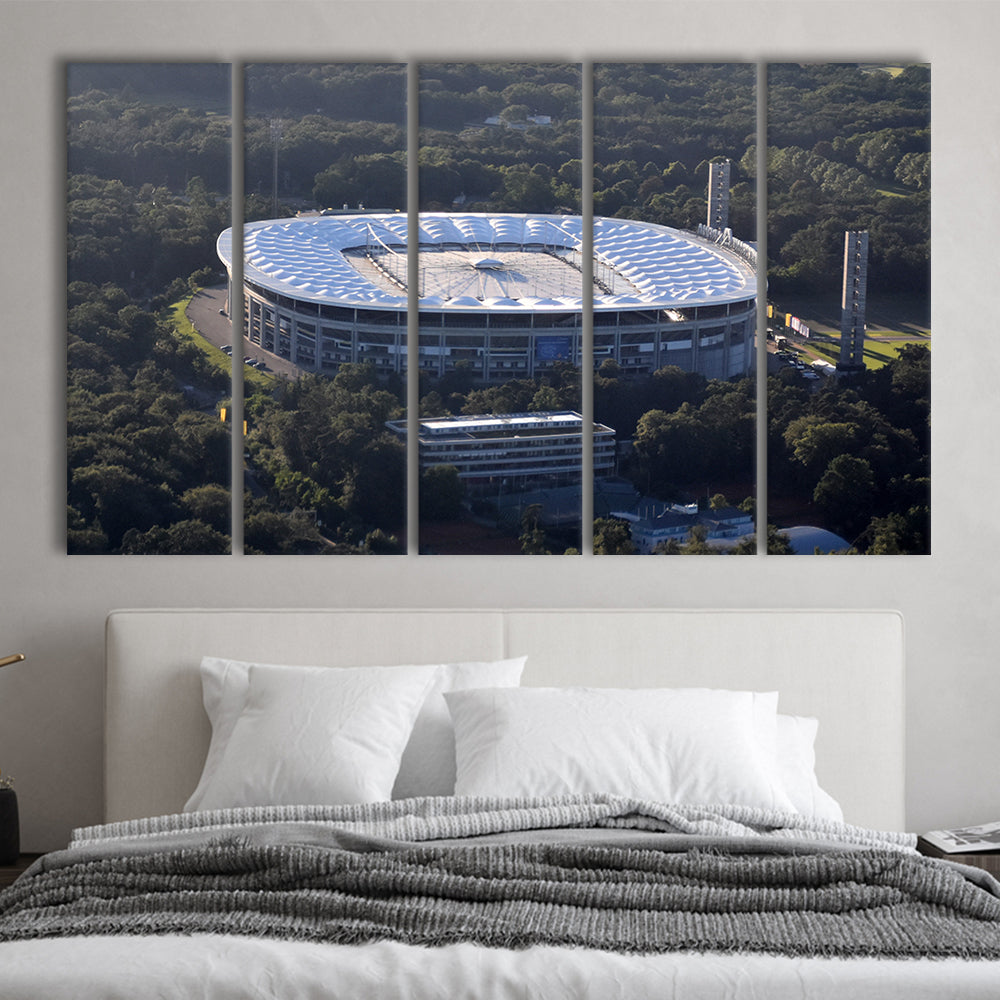 Commerzbank Arena in Salvador, Stadium Canvas, Sport Art, 5 Panel B, Extra Large Canvas, Canvas Print Wall Art