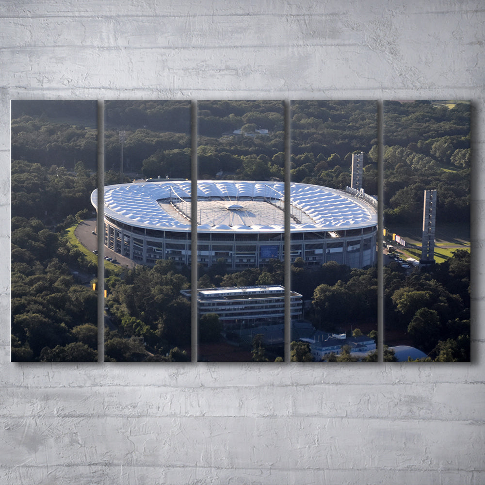Commerzbank Arena in Salvador, Stadium Canvas, Sport Art, 5 Panel B, Extra Large Canvas, Canvas Print Wall Art