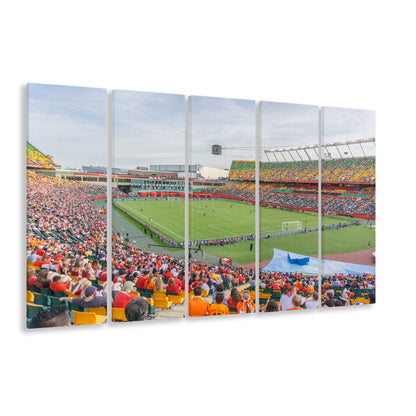 Commonwealth Stadium Soccer, Stadium Canvas, Sport Art, 5 Panel B, Extra Large Canvas, Canvas Print Wall Art