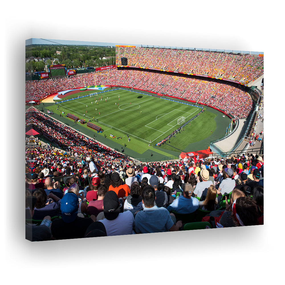 Commonwealth Stadium, Stadium Canvas, Sport Art, Gift for him, Man Cave Decor, Art Print, Canvas Print Wall Art
