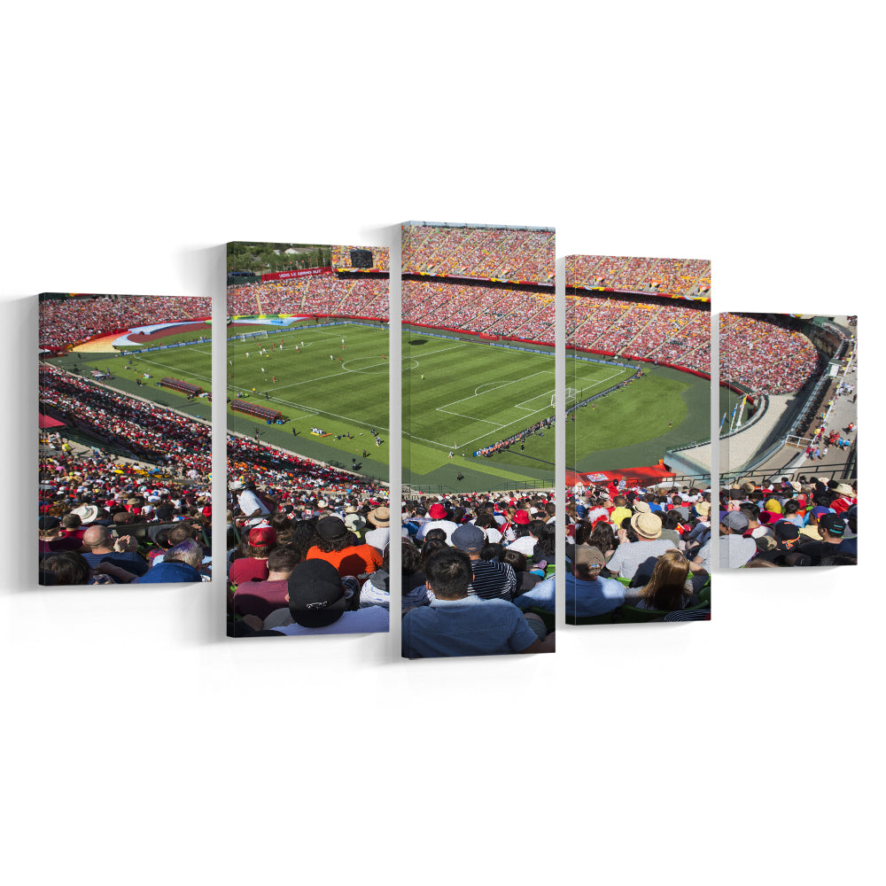 Commonwealth Stadium, Stadium Canvas, Sport Art, Gift for him, 5 Panel, Large Canvas, Canvas Print Wall Art
