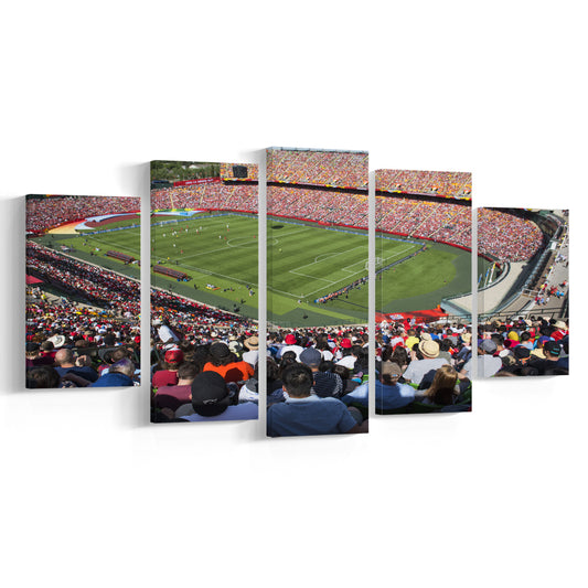 Commonwealth Stadium, Stadium Canvas, Sport Art, Gift for him, 5 Panel, Large Canvas, Canvas Print Wall Art