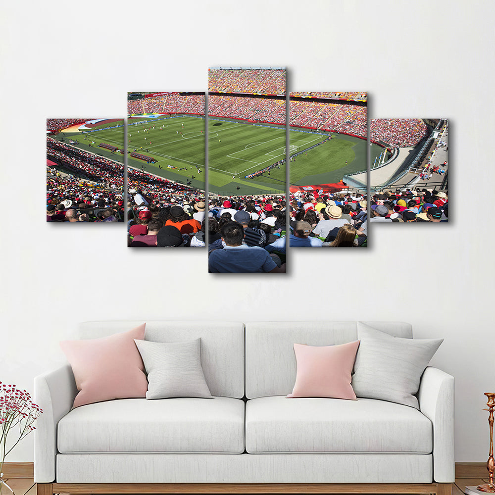 Commonwealth Stadium, Stadium Canvas, Sport Art, Gift for him, 5 Panel, Large Canvas, Canvas Print Wall Art