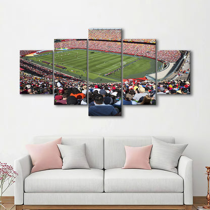 Commonwealth Stadium, Stadium Canvas, Sport Art, Gift for him, 5 Panel, Large Canvas, Canvas Print Wall Art