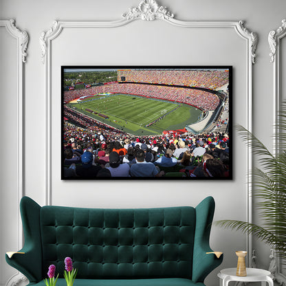 Commonwealth Stadium, Stadium Canvas, Sport Art, Gift for him, Framed Art Print Wall Decor, Picture Framed