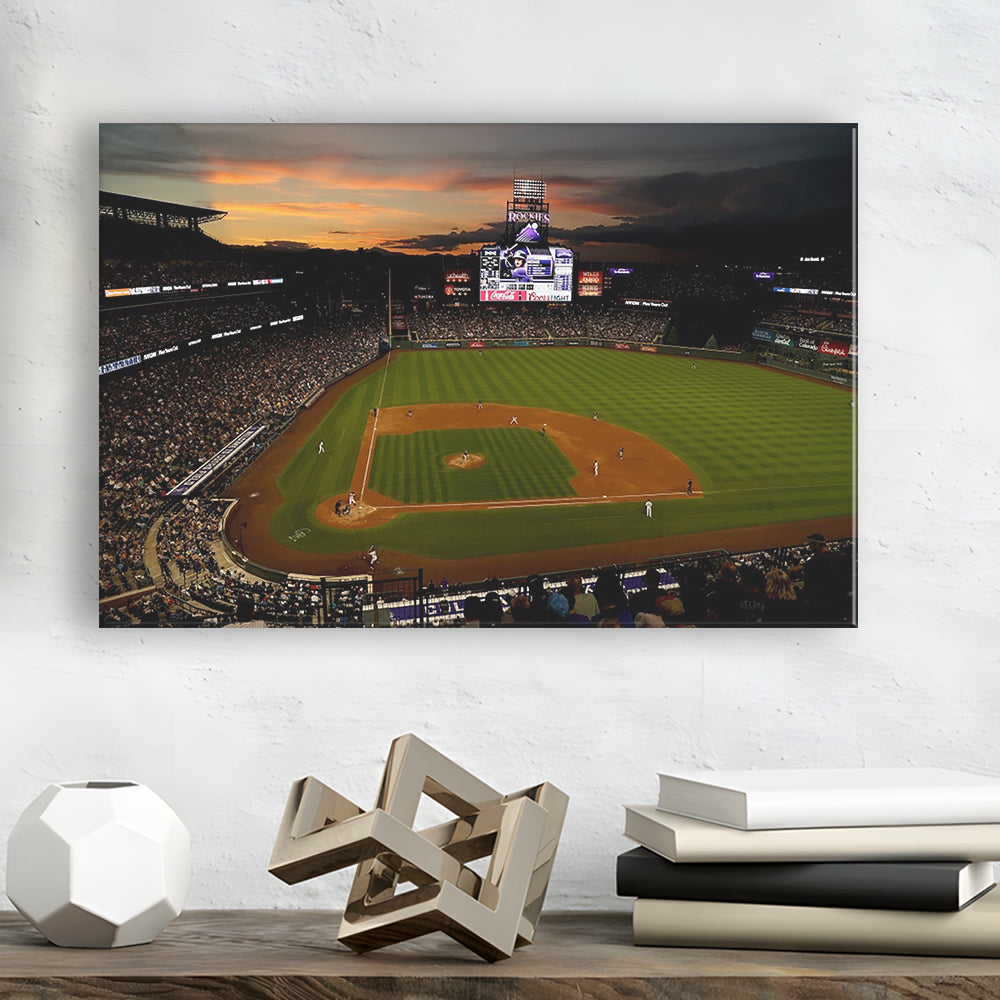 Coors Field Colorado Rockies, Stadium Canvas, Sport Art, Gift for him, Man Cave Decor, Art Print, Canvas Print Wall Art