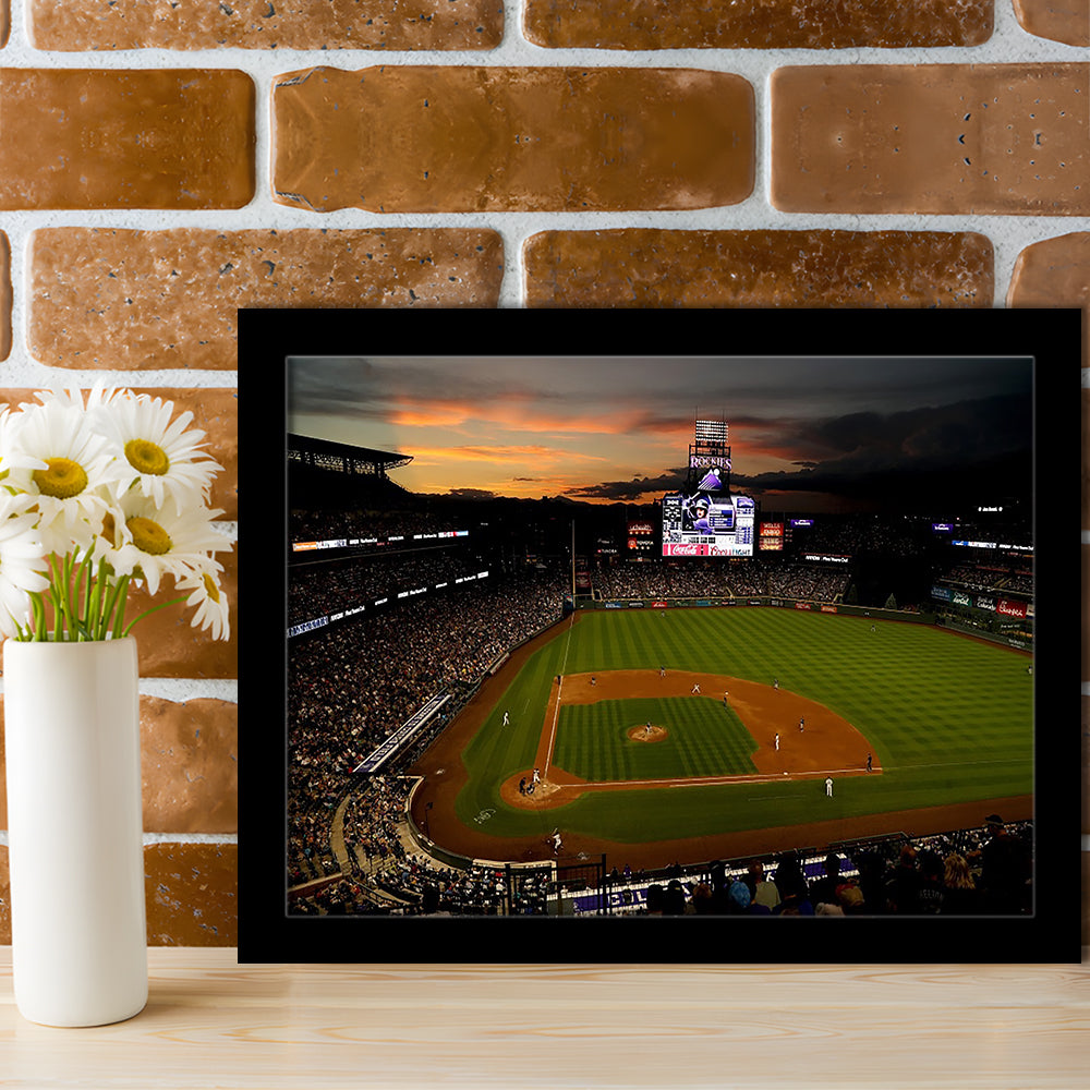 Coors Field Colorado Rockies, Stadium Canvas, Sport Art, Gift for him, Framed Art Print Wall Decor, Picture Framed
