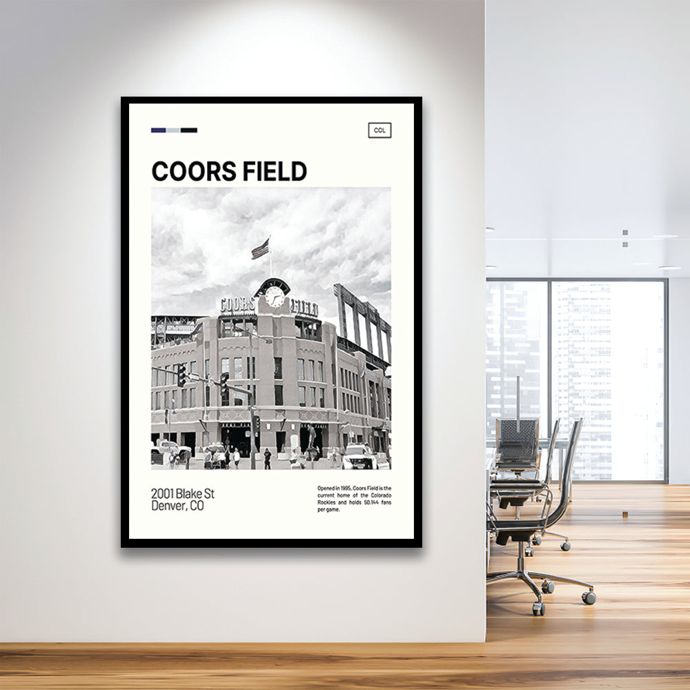 Coors Field Print, Colorado Rockies Stadium Art100, Gifts for him, Sport Art, Framed Art Print Wall Decor