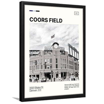 Coors Field Print, Colorado Rockies Stadium Art100, Gifts for him, Sport Art, Framed Art Print Wall Decor