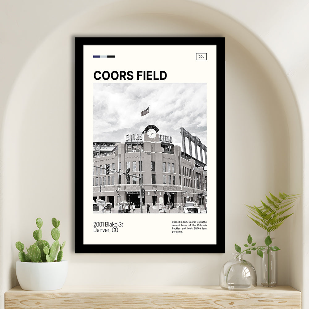 Coors Field Print, Colorado Rockies Stadium Art100, Gifts for him, Sport Art, Framed Art Print Wall Decor