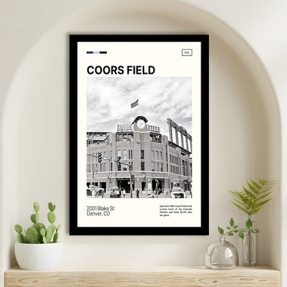 Coors Field Print, Colorado Rockies Stadium Art100, Gifts for him, Sport Art, Framed Art Print Wall Decor