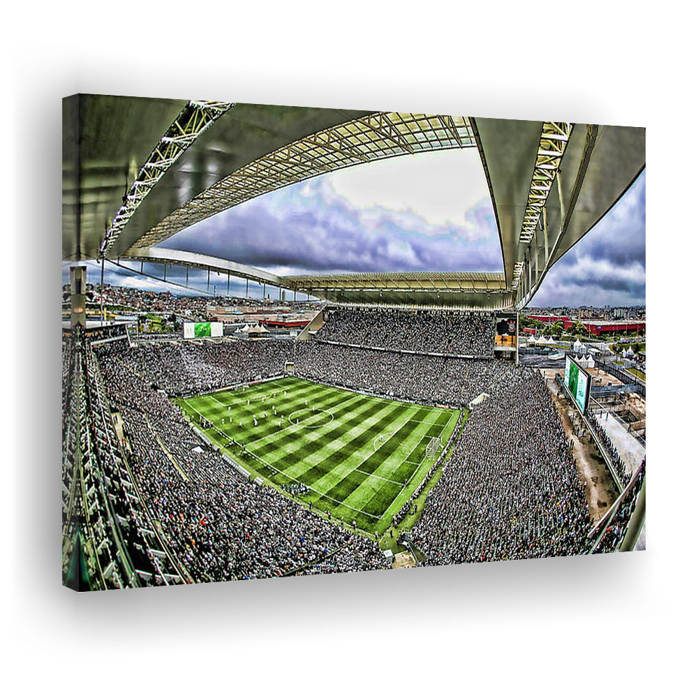 Corinthians Arena, Stadium Canvas, Sport Art, Gift for him, Man Cave Decor, Art Print, Canvas Print Wall Art