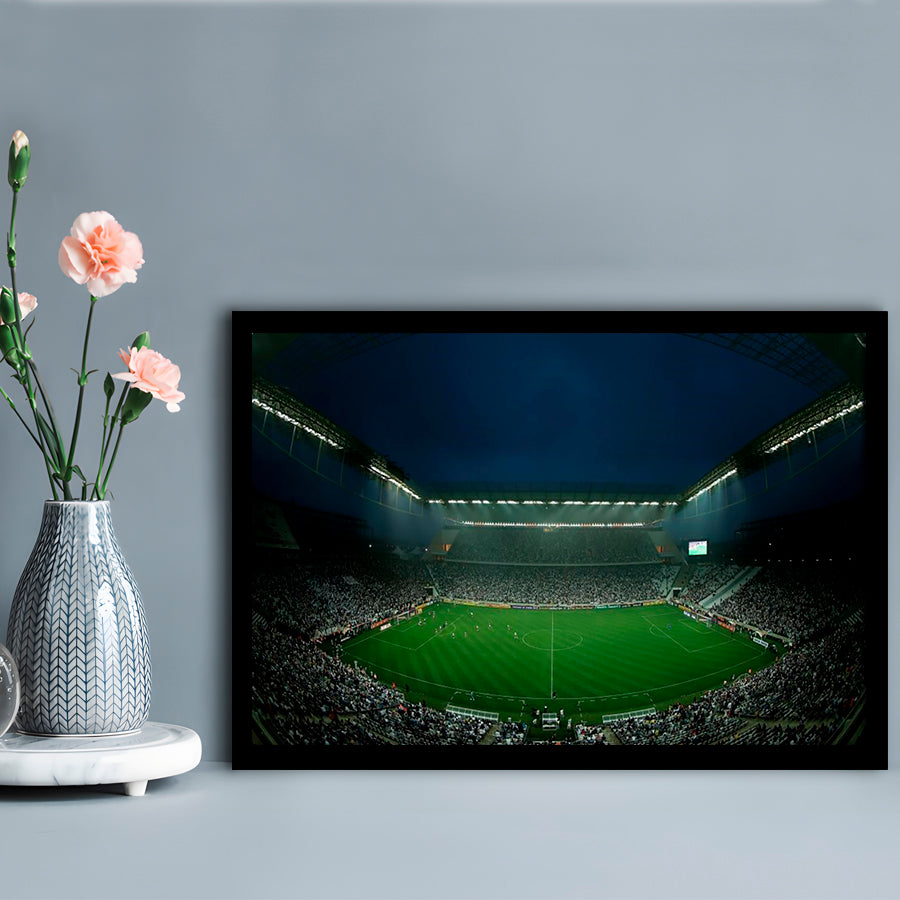 Corinthians Arena, Stadium Canvas, Sport Art, Fan Gifts, Framed Art Print Wall Decor, Picture Framed