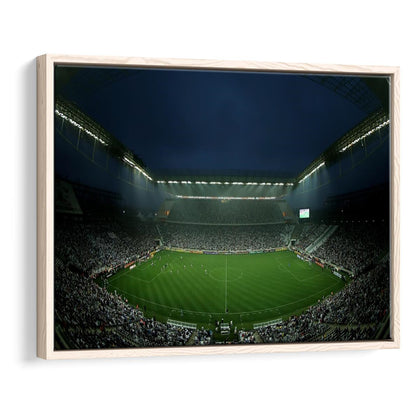 Corinthians Arena, Stadium Canvas, Sport Art, Fan Gifts, Framed Canvas Print Wall Art, Floating Frame