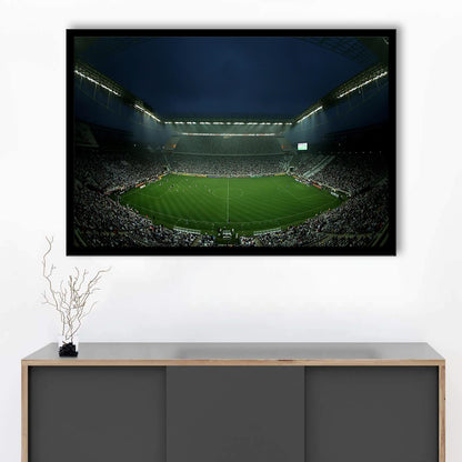 Corinthians Arena, Stadium Canvas, Sport Art, Fan Gifts, Framed Art Print Wall Decor, Picture Framed