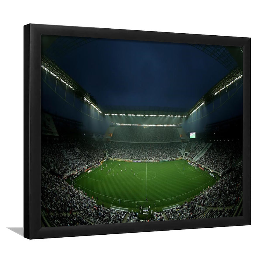 Corinthians Arena, Stadium Canvas, Sport Art, Fan Gifts, Framed Art Print Wall Decor, Picture Framed