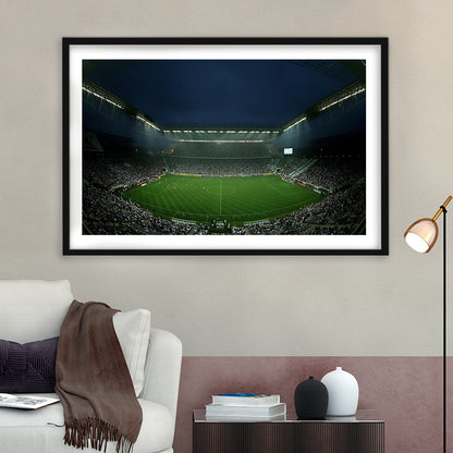 Corinthians Arena, Stadium Canvas, Sport Art, Fan Gifts, White Border Framed Art Print Wall Decor